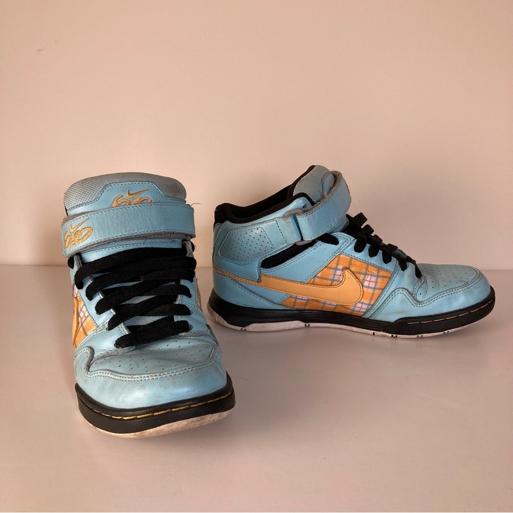 Nike iD custom baby blue air 6.0 high top sneakers size 6.5 - Picture 9 of 12